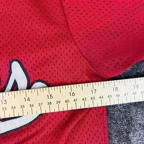 Vtg Rawlings Cyclones #12 USA AAU Baseball Sports Jersey Red Size S Adult - Picture 8 of 16